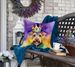 Welsh Terrier King Of Mardi Gras Throw Pillow Machine Washable, Indoor Outdoor Decorative Pillow For Couch, Bed Or Patio, 18Hx18W_maomaolike.com