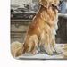 Golden Retriever Fall Kitchen Pumpkins Memory Foam Kitchen Mat Machine Washable Anti-Fatigue Mat Cushion Comfort Bath Mat Or Kitchen Rug_maomaolike.com