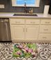 Mississippi Magnolia In Watercolor Memory Foam Kitchen Mat Machine Washable Anti-Fatigue Mat Cushion Comfort Bath Mat Or Kitchen Rug_maomaolike.com