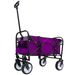 Minimeetall Strap , Collapsible Foldable Wagon Cart With Strapping System Beach Wagon , Utility Cart , Utility Wagon Grocery Cart For Camping Shopping Sports Gardeing Fishing Supports 225lbs Purple_maomaolike.com