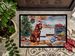 Redbone Coonhound Christmas Cookies Doormat Front Door Mat Indoor Outdoor Rugs For Entryway, Non Slip Washable Low Pile, 24H X 36W_maomaolike.com