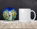 White German Shepherd In Sunflowers Large Sandstone Coasters Pack Of 4 Absorbent Round Coasters Decor Gifts For Men Or Women, 4 In, Multicolor_maomaolike.com