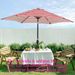 9FT TILT UMBRELLA With Stripes Fabric_maomaolike.com