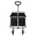 29"*13"*18" 100kg 600d Oxford Cloth Steel Frame Flat Folding Style Black Cloth Silver Frame Garden Folding Cart_maomaolike.com