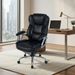 Executive Office Chair Leather Ergonomic Computer Desk Chair Leather With Padded Seat And Armrests Adjustable Backrest For Home, Office And Meeting Room_maomaolike.com