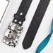 HOT Western Cowboy PU Leather Belt - Men Waist Strap Bull Decoration Floral Engraved for Jeans_maomaolike.com
