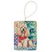 Poodle Christmas Porcelain Ornament Christmas Tree Hanging Decorations For Home Christmas Holiday, Rectangle, Gift, Multicolor_maomaolike.com