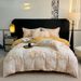 2026New Spring And Summer All-Cotton Brushed Four-Piece Light Luxury Printed Active Pure Cotton Duvet Cover_maomaolike.com