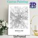Wroclaw Poland City Map Painting Poster, Minimalist Black & White Line Art Poster, Clear Urban Layout Display, Ideal For Home Office And Living Room_maomaolike.com
