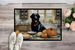 Black Lab Fall Kitchen Pumpkins Doormat Front Door Mat Indoor Outdoor Rugs For Entryway, Non Slip Washable Low Pile, 24H X 36W_maomaolike.com