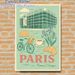 Paris Themed Painting Poster, Retro Soft-toned Paris Lifestyle Elements Poster, French-inspired Decor To Add Cozy Ambiance For Living Room, Dining_maomaolike.com