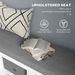 Shoe Storage Bench With Cushioned Seat, Entryway Bench Seat With 2 Cabinets And Adjustable Shelf For Hallway, White_maomaolike.com