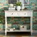 Daisy Series Console Table Traditional Design With Two Drawers And Bottom Shelf_maomaolike.com