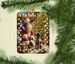 Wirehaired Pointing Griffon And Santa Claus Porcelain Ornament Christmas Tree Hanging Decorations For Home Christmas Holiday, Rectangle, Gift, Multicolor_maomaolike.com