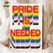 Pride Slogan Painting Poster, Vibrant Layered Typographic Poster, Bold Rainbow-hued Text Art, Ideal For Home, Living Room And Office Wall Decor_maomaolike.com