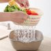 Multi Purpose Basket: Double Layered Kitchen Dishwasher, Household Drain, Thickened Plastic Vegetable And Living Room_maomaolike.com