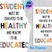 Education & Health Inspirational Quote Painting Poster, Warm-toned Typographic Poster, Motivational Lettered Decor Suitable For Classrooms And Study_maomaolike.com