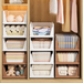 Foldable Clothes Basket Stackable Drawer Wardrobe Layered Partition Organizer Pull-out Storage Rack_maomaolike.com