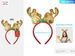 Christmas Headband Reindeer Antlers Clips Santa Claus Hats 12 Pcs_maomaolike.com