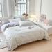 New Pastoral Floral Series Lace Style All-Cotton Korean Version Ruffled Four-Piece Set Factory Wholesale Trade_maomaolike.com
