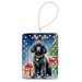 Black Standard Poodle Christmas Reindeer Porcelain Ornament Christmas Tree Hanging Decorations For Home Christmas Holiday, Rectangle, Gift, Multicolor_maomaolike.com