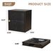 Single Sturdy & Convenient Foldable Cabinet, Durable Steel-Wood Combo With Anti-Slip Design & Quick Fold & Install, Easy To DIY Storage Container With Door, Black_maomaolike.com