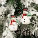 4pcs/box Christmas Tree Decoration New Christmas Nordic Painted Hanging Resin Pendant Snowman Hanging Creative_maomaolike.com