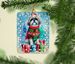 Shih Tzu Christmas Porcelain Ornament Christmas Tree Hanging Decorations For Home Christmas Holiday, Rectangle, Gift, Multicolor_maomaolike.com
