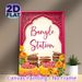 Bangle Station Themed Painting Poster, Vibrant Ethnic Style Poster, Ornate Carved Frame With Colorful Bangles & Marigolds, Cultural Decorative Piece_maomaolike.com