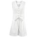 women's summer casual sleeveless vest shorts two-piece set_maomaolike.com