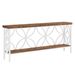 2-Tier Console Table, Industrial Sofa Table Behind Couch_maomaolike.com