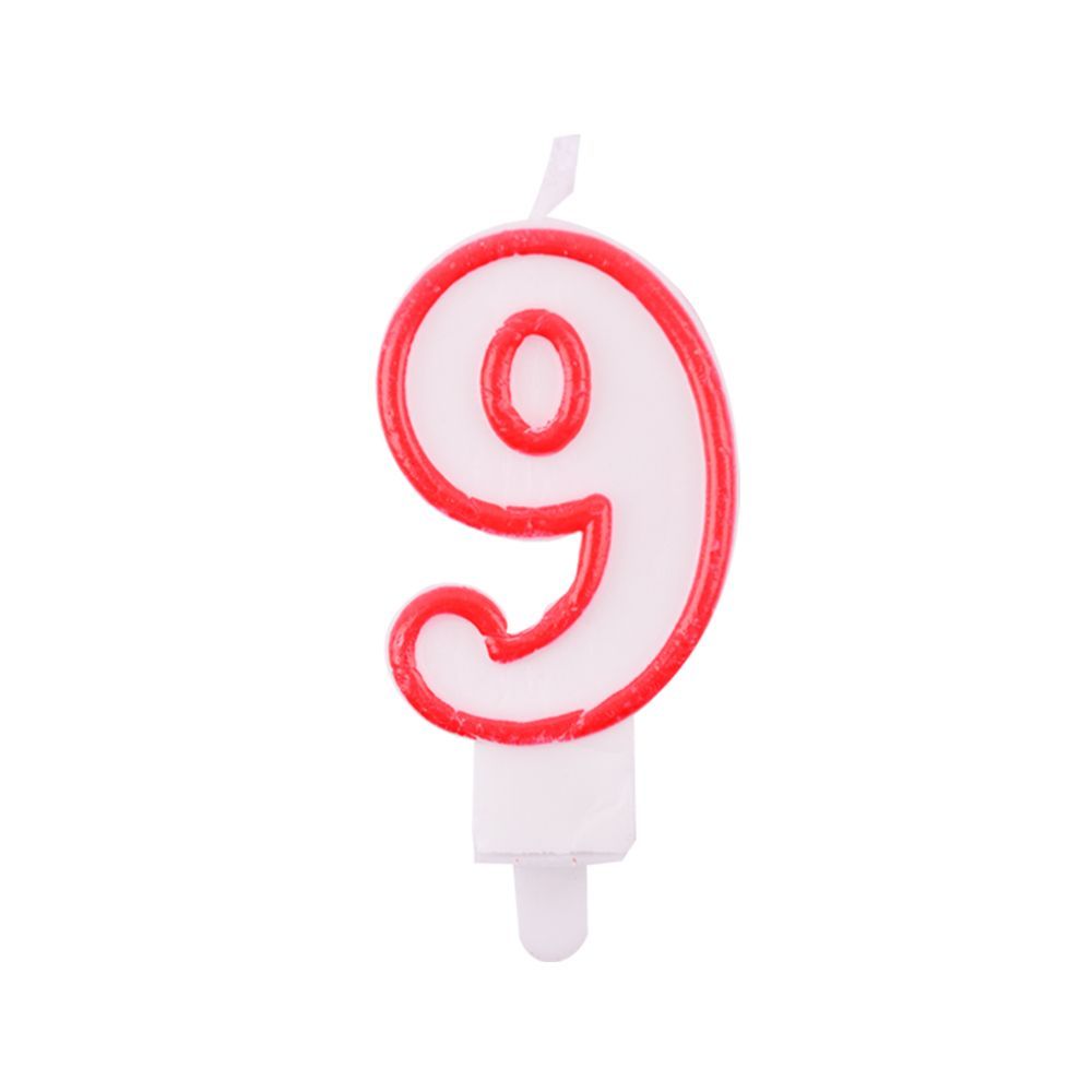 Number 9 Birthday Candle 3D Number Happy Birthday Cake Candles For Birthday Party Wedding Decoration Reunions Theme Party 7cm 24pcs_maomaolike.com
