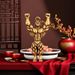Creative Handmade Brass Fitness Expert Keychain Car Key Ornament Fun Bodybuilding Mr. Pendant_maomaolike.com