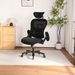 Big And Tall Office Chair Mesh Breathable, Gaming Chair With Adjustable Backrest Height & Headrest Angle & Adaptive Lumbar Lupport, Executive Computer Desk Chair With 2D Flip-Up Arms, Black_maomaolike.com
