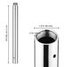 Dance Pole Extension, Silver, 500mm_maomaolike.com