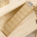PawHut Wooden Large Hamster Cage Small Animal Exercise Play House 3 Tier With Tray, Seesaws, Water Bottle, Activity Center, Natural_maomaolike.com