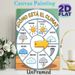 Spanish Weather Wheel Painting Poster, Cute Cartoon Illustrated Weather Poster, Colorful Design For Learning Spanish Weather Vocabulary, Suitable For_maomaolike.com