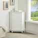 Bathroom Cabinet Triangle Corner Storage Cabinet With Adjustable Shelf Modern Style MDF Board_maomaolike.com