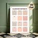 Classroom Birthdays Painting Poster, Soft Muted-toned Minimalist Monthly Grid Poster, Practical Tool To Track And Display Class Birthdays, Ideal For_maomaolike.com