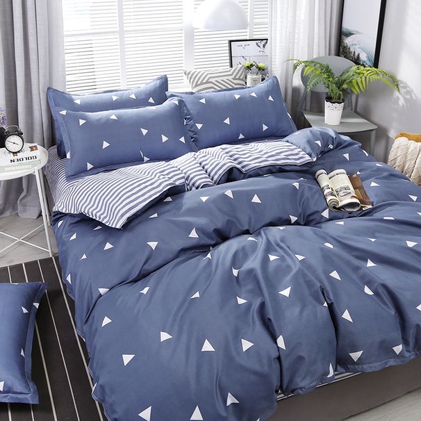 Brushed Aloe Vera Cotton Four-Piece Bedding Student Dormitory Quilt 4-Piece Set Skin-Friendly Soft Direct Supply From Manufacturer_maomaolike.com