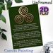 Celtic Goddess Prayer Painting Poster, Vintage Bronze Triskelion Design Poster, Serene Spiritual Verse Artwork Ideal For Meditation Space And Home_maomaolike.com