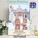 Pope Leo XIV Religious Painting Poster, Serene Warm-toned Snowy Vatican Scene Poster, Inspirational Faith-themed Decor Ideal For Home, Prayer Room_maomaolike.com