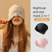 Weikang Fleece-Lined Eye Mask Sleep Autumn Winter Maternity Air-Conditioned Room Windproof Postpartum Cap Head Outdoor_maomaolike.com