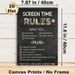 Screen Time Rules Painting Poster, Chalkboard-style Colorful Checklist Poster, Helps Establish Clear Daily Screen-time Guidelines, Suitable For Home_maomaolike.com