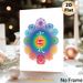 Reiki Chakra Painting Poster, Vibrant Colorful Symmetrical Spiritual Symbol Poster, Serene Spiritual Decor Suitable For Meditation Room, Yoga Studio_maomaolike.com