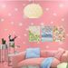 Back-to-School Season Party Decoration Pink Snowflake Princess Room Bedroom Wallpaper Self-Adhesive_maomaolike.com