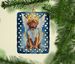 Dogue De Bordeaux My Angel Porcelain Ornament Christmas Tree Hanging Decorations For Home Christmas Holiday, Rectangle, Gift, Multicolor_maomaolike.com