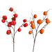 Artificial Berry Ruyi Home Decoration Ornament Plant Fake Persimmon Branch Foam Spray Painted Fruit Display_maomaolike.com
