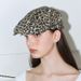 Hot Sale Ladies Retro Leopard Print Beret Hundred with Cowboy Painter Hat Literary Leisure Forward Street Trend Newsboy Cap_maomaolike.com
