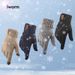 Warm alpaca men's winter wool gloves with thick knit touch screen gloves_maomaolike.com